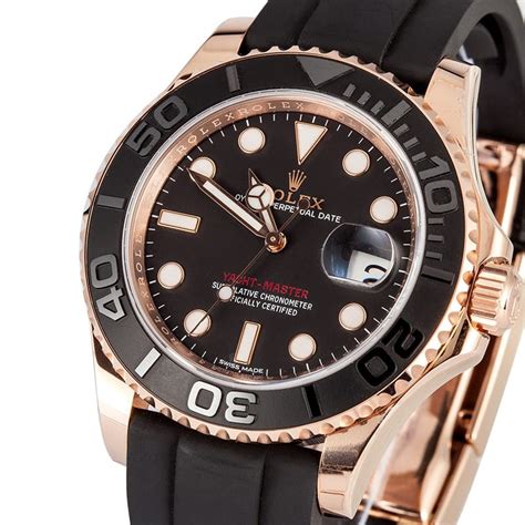 rolex yacht master rose gold used|rolex yachtmaster gold price.